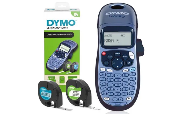 Dymo Letratag Lt-100h Label Maker Starter Kit Handheld Label Printer Machine With Paperclear Plastic Label Tape & Machin