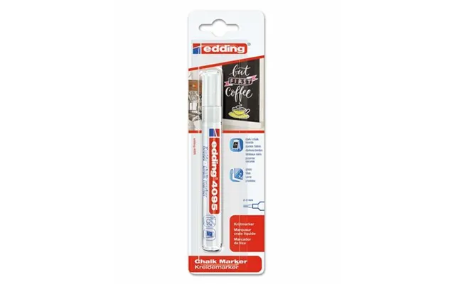 Edding 4095 Chalk Marker Bullet White 1 Pc S