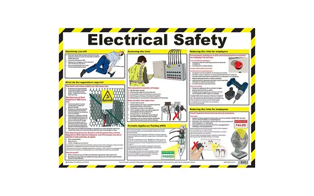 Electrical Safety Laminated Guidance Poster A2 - A623