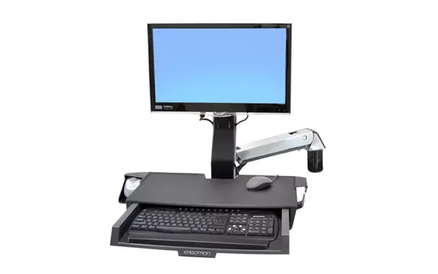 Ergotron Styleview Sit-stand Combo Arm With Worksurface 61 Cm 24 Wall