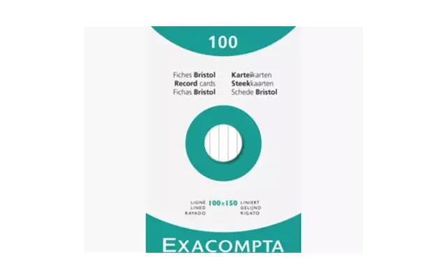 Exacompta 13802x Index Card White