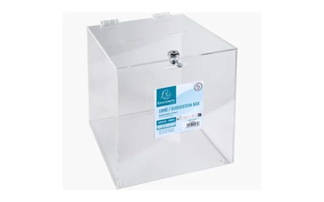 Exacompta 89158d Money Box Transparent Polymethyl Methacrylate Pmma 1 Pc S