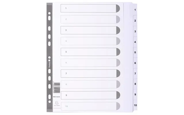 Exacompta Mwd1-10z-ew Divider Carton White