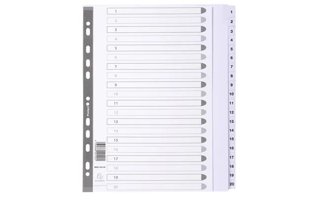 Exacompta Mwd1-20z-ew Divider Carton White