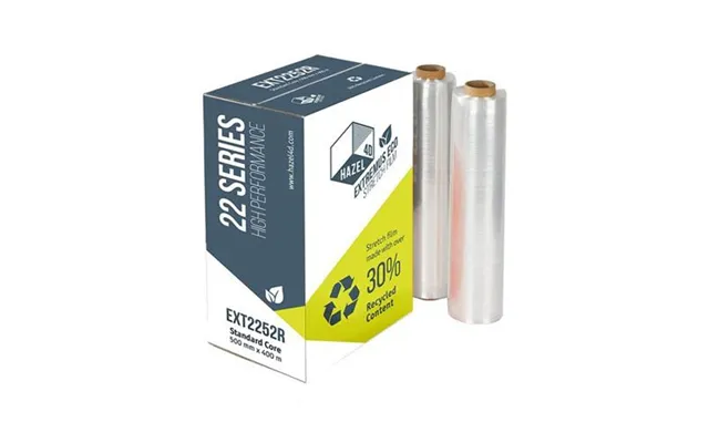 Extremus 22 Heavy Duty Pallet Wrap With 30% Recycled Content 500mm X 400m Clear Pack 6 - Ext2252r