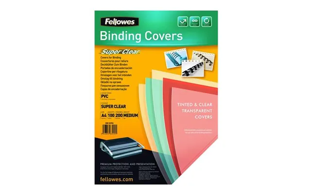 Fellowes 5376001 Binding Cover A4 Pvc Transparent 100 Pc S