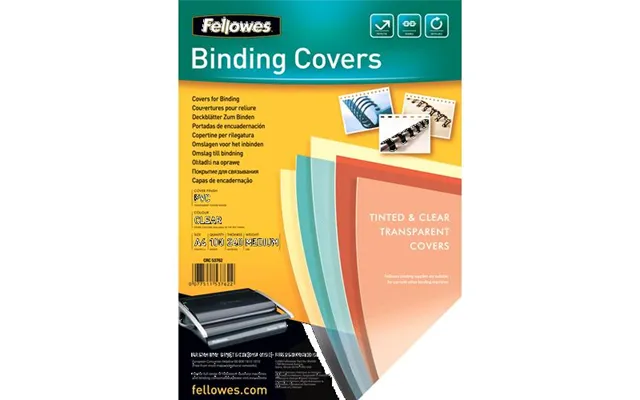 Fellowes 53762 Binding Cover Plastic Transparent 100 Pc S