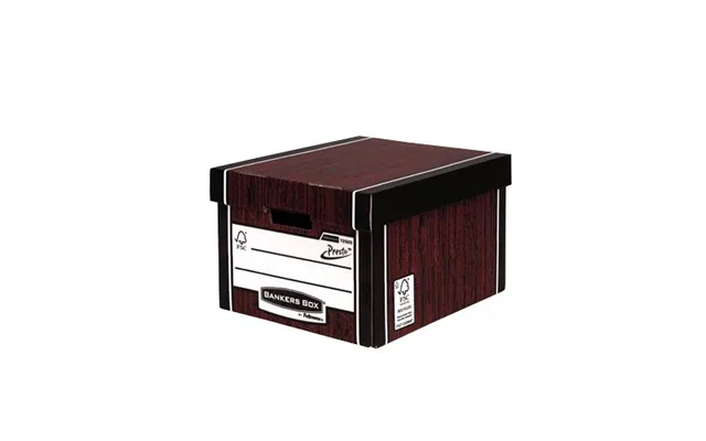 Fellowes Bankers Box Premium 725 Classic Storage Box - Woodgrain