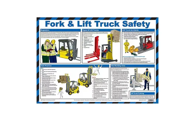 Fork & Lift Truck Safety Laminated Guidance Poster A2 - A620