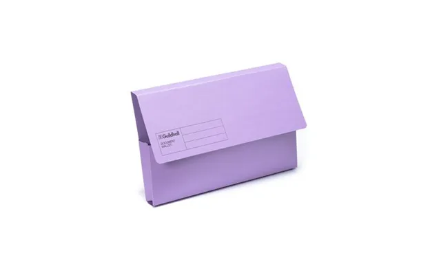 Guildhall Blue Angel Document Wallet Manilla Foolscap Half Flap 285gsm Violet Pack 50 - Gdw1-vltz