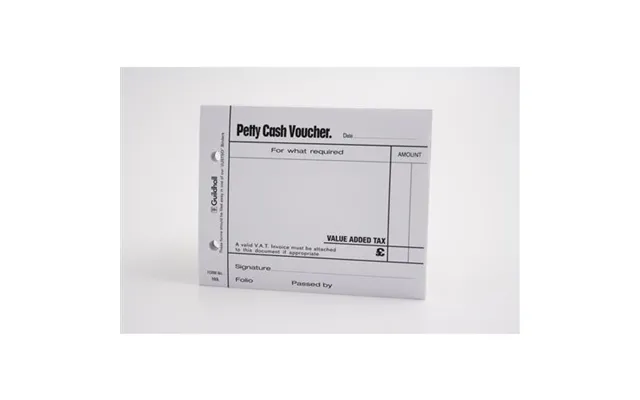 Guildhall Petty Cash Voucher Pad 127x101mm White 100 Pages Pack 5 - 103-whtz