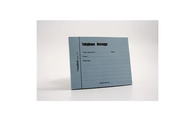 Guildhall Telephone Message Pad 101x127mm 100 Sheets Blue Pack 5 - 110z