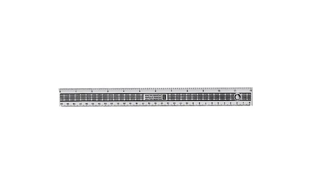 Hainenko Sr1 Desk Ruler 300 Mm Plastic Grey 1 Pc S