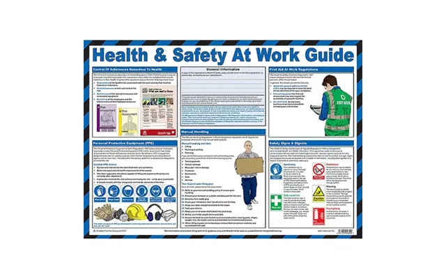 Health & Safety At Work Laminated Guidance Poster A2 - A607