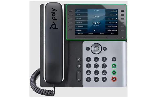 Hp Poly Edge E500 Ip Phone And Poe-enabled Ip Phone Black Wired Handset 12 Lines Ips 12