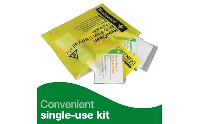 Hypaclean Body Fluid Disposal Kit In A Wallet 1 Application - K418a