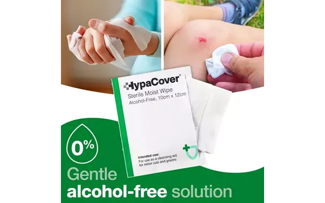 Hypaclean Sterile Moist Wipes Alcohol-free Pack 100 - D5201
