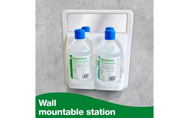 Hypaclens Eyewash Station With 2 X Hypaclens Eyewash Bottles 500ml - E458