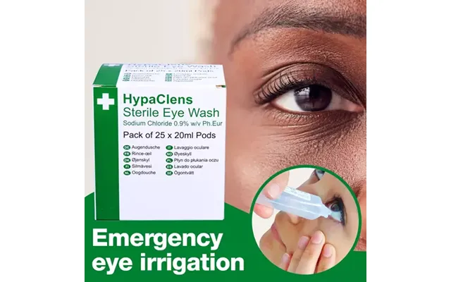 Hypaclens Sterile Eyewash 20ml Pods Pack 25 - E401apk25 product image