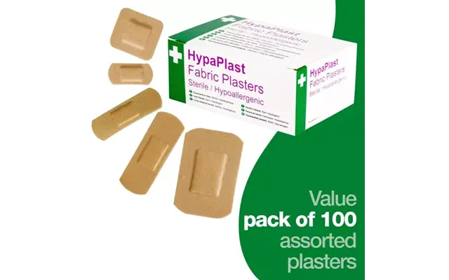 Hypaplast Fabric Plasters Sterile And Hypoallergenic Assorted Sizes Pack 100 - D8010 product image