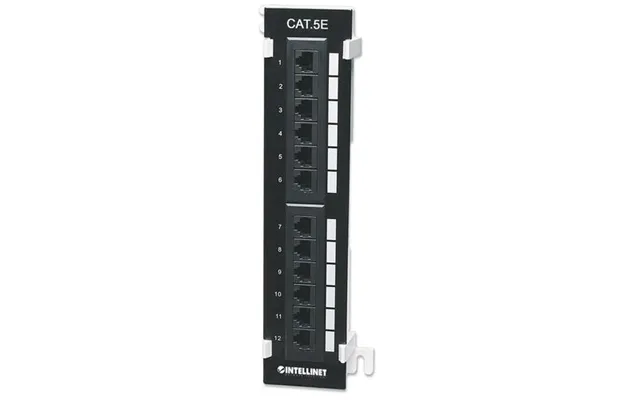 Intellinet Patch Panel Cat5e Wall-mount Utp 12-port Black