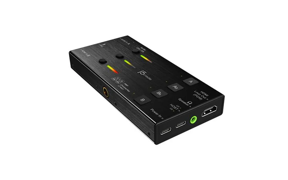 J5create Jva06 Dual Hdmi Video Capture Card 1920*1080 Video Capture Resolution 3 X Hdmi Ports And 2 X Usb Ports Black