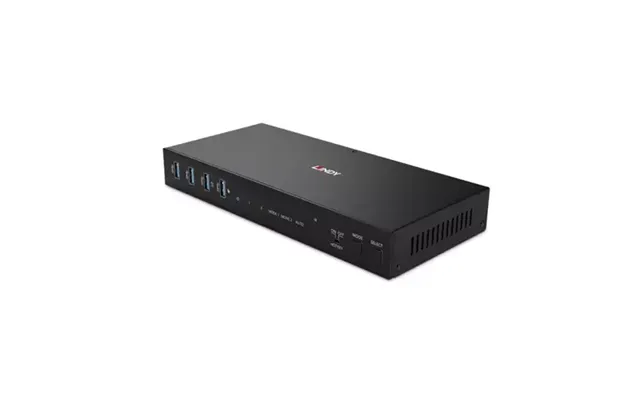 Lindy 2 Port Dual Head Hdmi 4k60 Usb 3.0 Kvm Switch