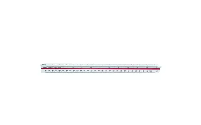 Linex 311 Scale Ruler 300 Mm Plastic Green Red White