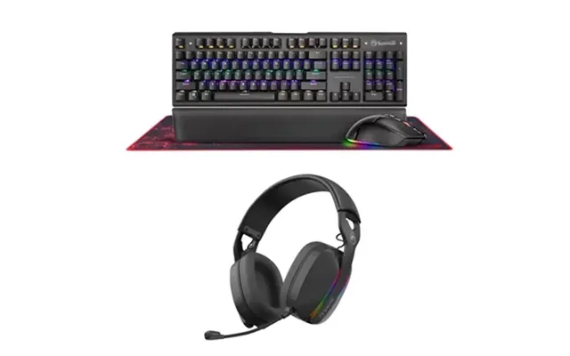 Marvo Scorpion Cm420-uk Rgb Mechanical Keyboard Mouse And Mouse Pad With Hg9086w Bluetooth And Wired Tri-mode Connection