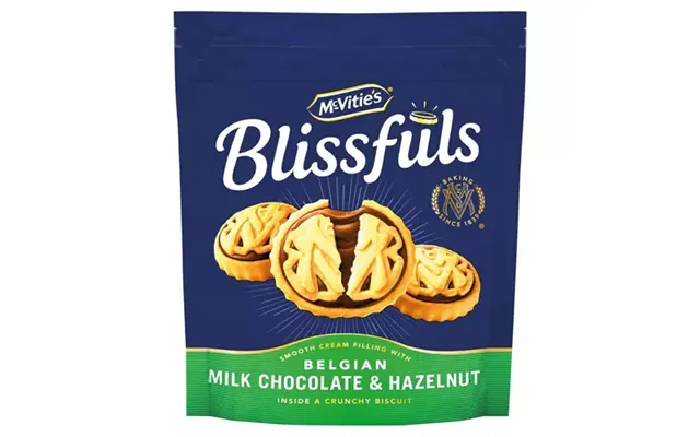 Mcvities Blissfuls Chocolate And Hazelnut Biscuit Bag Pack 172g - 0401345