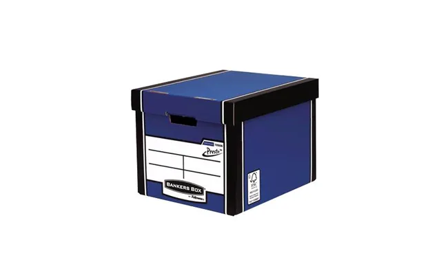 Pack 5 Fellowes Bankers Box Premium 726 Tall Storage Box -blue