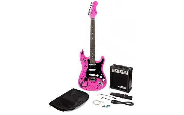 Pdt Jaxville Pink Punk Guitar Package