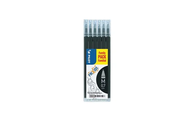 Pilot Frixion Ball Medium Black 6 Pc S