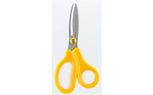 Plus By Pentel Curve Blade Scissors Kids Fluorine Coated Non Stick Left-handed 145mm Yellow 35065