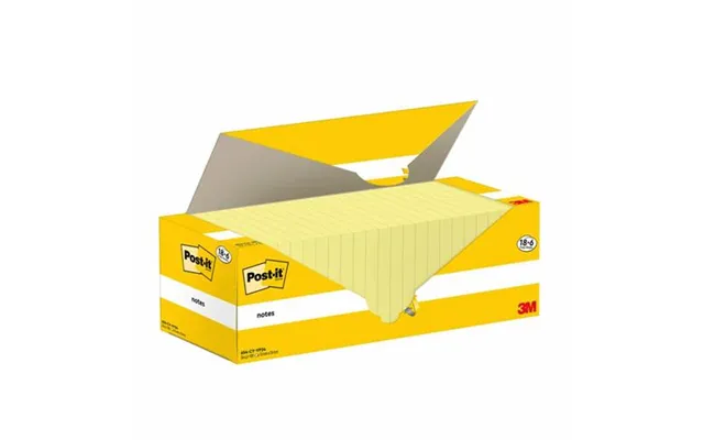 Post-it 654-cy-vp24 Note Paper Square Yellow 100 Sheets Self-adhesive