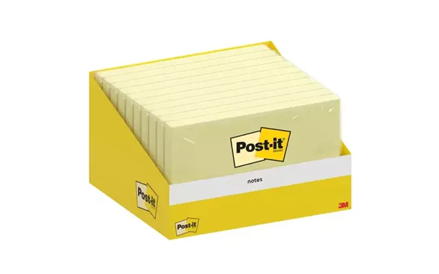 Post-it Notes Retail Display 76x127mm 100 Sheets Canary Yellow Pack 10 - 7100317839