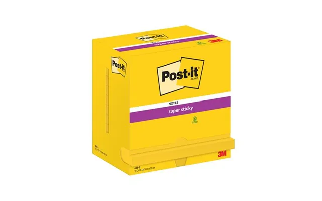 Post-it Super Sticky Notes 76x127mm 90 Sheets Ultra Yellow Pack 12 - 7100290188