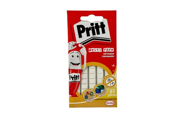 Pritt Sticky Multi-tack Reusable Adhesive 65 Squares Pack 24 - 2679458