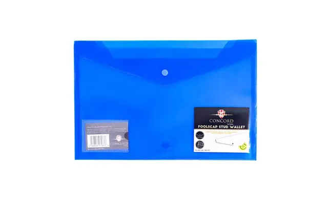 Pukka Pads Stud Wallet Foolscap Blue Pack 5 - 7087-pfl