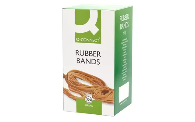 Q-connect Rubber Bands Natural No. 24 1.5x150mm Box 500g
