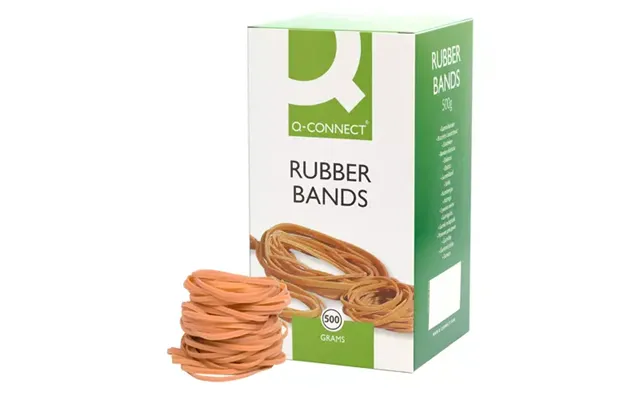 Q-connect Rubber Bands Natural No. 33 3.0x90mm Box 500g
