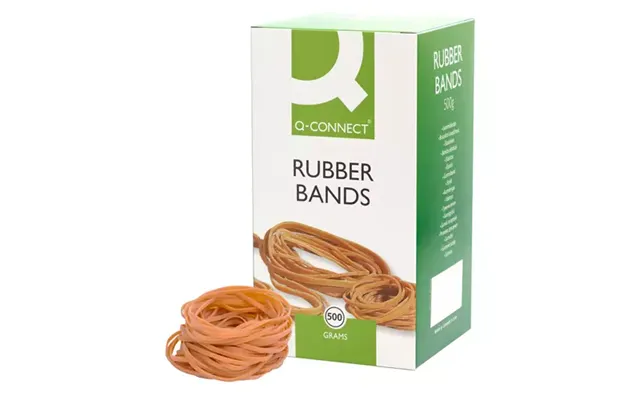 Q-connect Rubber Bands Natural No. 36 3.0x125mm Box 500g
