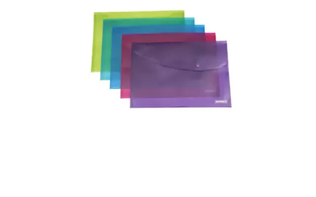 Rapesco Foolscap Bright Popper Wallet Report Cover Polypropylene Pp