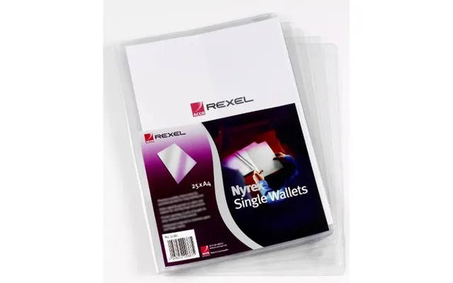 Rexel Nyrex Single Wallets A4 Clear 25