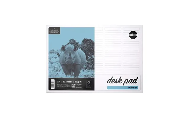 Rhino Desk Pad A3 Planner 90gsm 50 Sheets Rdpp