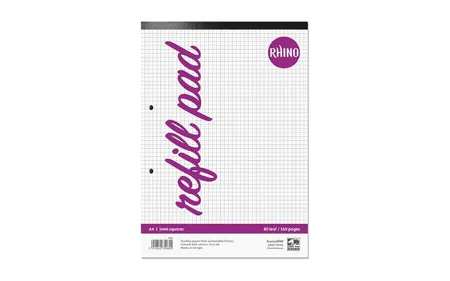 Rhino Haq-6 Writing Notebook A4 80 Sheets White Purple