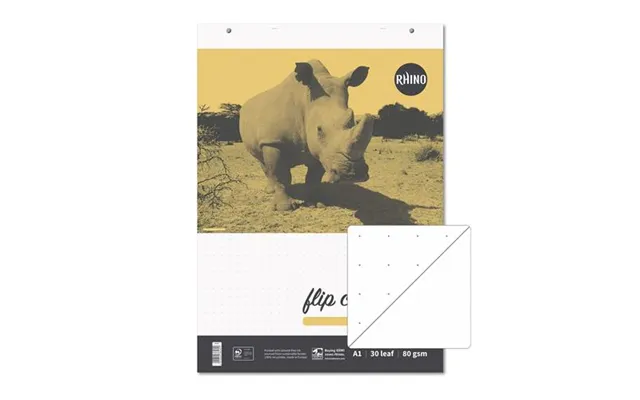 Rhino Redfc-2 Flip Chart 600 X 850 Mm Black White Orange