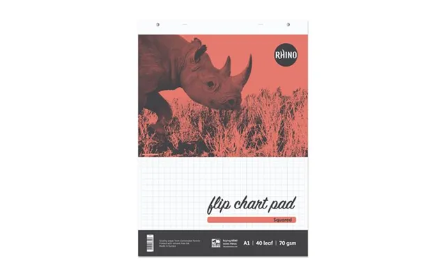 Rhino Rhfc-2 Flip Chart 580 X 810 Mm White Red Black