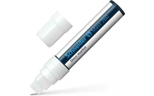 Schneider Maxx 260 Chalk Marker Chisel Tip 5mm-15mm Line White Pack 5 - 126049