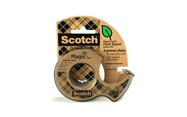 Scotch Magic Tape Greener Choice 19mm X 15m With 1 Recycled Dispenser 7100261907